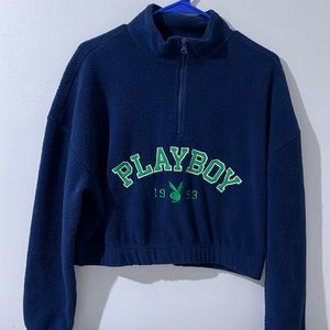 Playboy by Pacsun navy blue sherpa